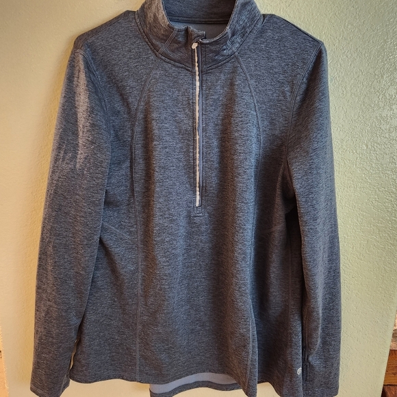 Champion Gray Half Zip Performance Active Women's Pullover Sweatshirt - Picture 1 of 5